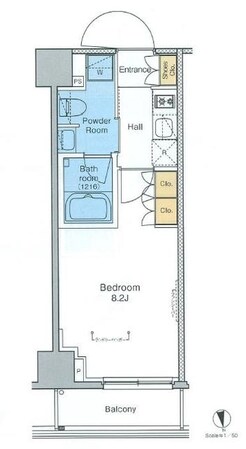 プラウドフラット浅草の物件間取画像